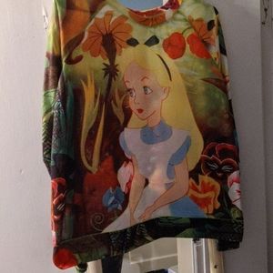 Alice in Wonderland long sleeve shirt